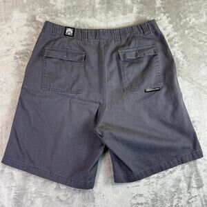 Y2K 2000s Osiris Skate Shorts Gray Mens Large Streetwear Baggy Skateboarding